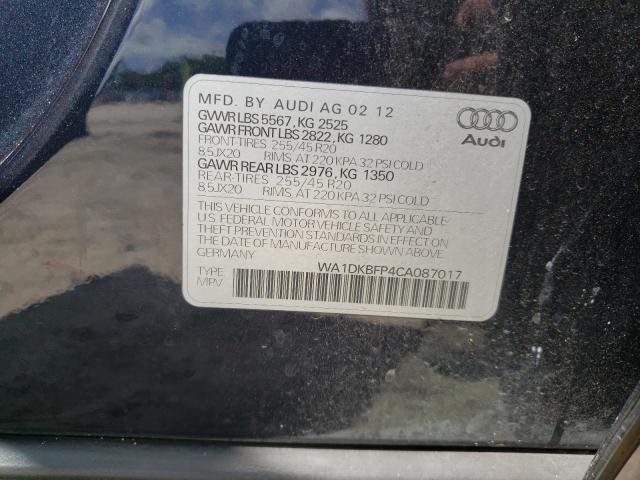 Photo 10 from auction – 2012 AUDI Q5 PREMIUM with VIN WA1DKBFP4CA087017