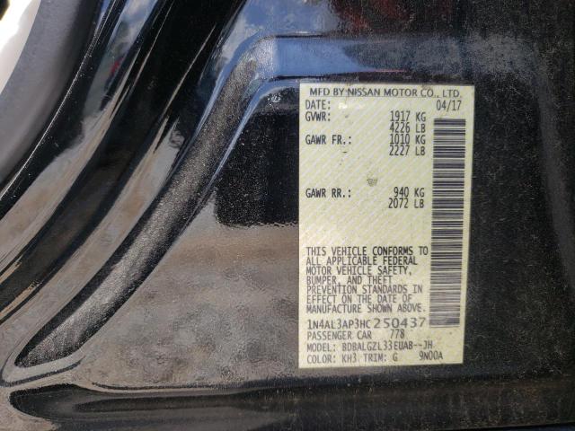 Photo 10 from auction – 2017 NISSAN ALTIMA 2.5 with VIN 1N4AL3AP3HC250437