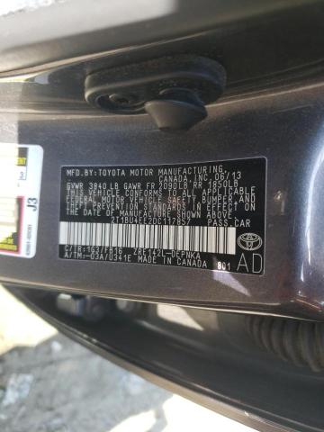 Photo 10 from auction – 2013 TOYOTA COROLLA BA with VIN 2T1BU4EE2DC117857