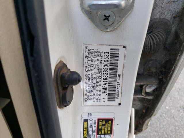 Photo 10 from auction – 2006 HONDA CIVIC EX with VIN JHMFA16836S000533