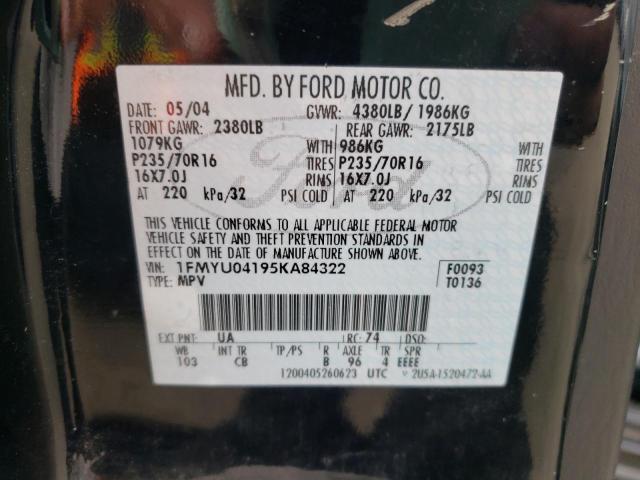 Photo 10 from auction – 2005 FORD ESCAPE LIM with VIN 1FMYU04195KA84322