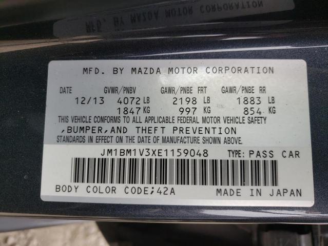 Photo 10 from auction – 2014 MAZDA 3 TOURING with VIN JM1BM1V3XE1159048