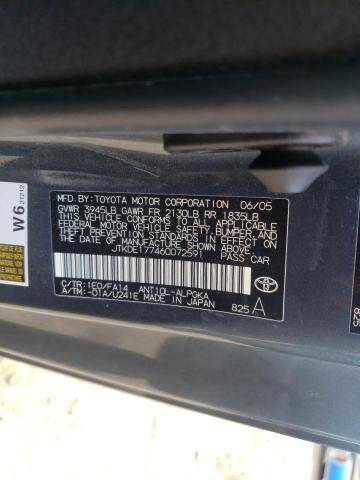 Photo 10 from auction – 2006 TOYOTA SCION TC with VIN JTKDE177460072591
