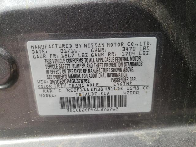 Photo 10 from auction – 2016 NISSAN VERSA NOTE with VIN 3N1CE2CP4GL378762