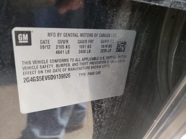 Photo 10 from auction – 2013 BUICK REGAL PREM with VIN 2G4GS5EV6D9139826