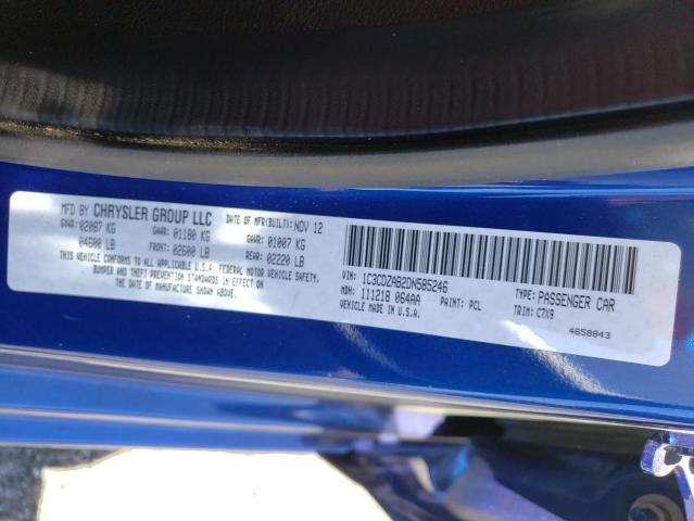 Photo 10 from auction – 2013 DODGE AVENGER SE with VIN 1C3CDZAB2DN585246