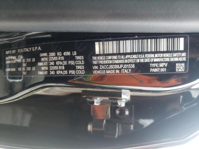 Photo 10 from auction – 2018 JEEP RENEGADE L with VIN ZACCJBDB8JPJ01538
