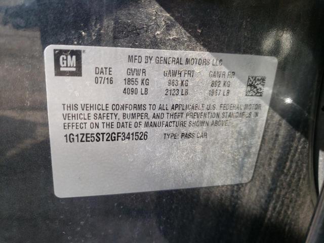 Photo 10 from auction – 2016 CHEVROLET MALIBU LT with VIN 1G1ZE5ST2GF341526