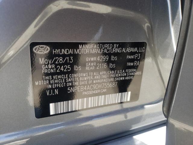 Photo 10 from auction – 2013 HYUNDAI SONATA GLS with VIN 5NPEB4AC9DH755687