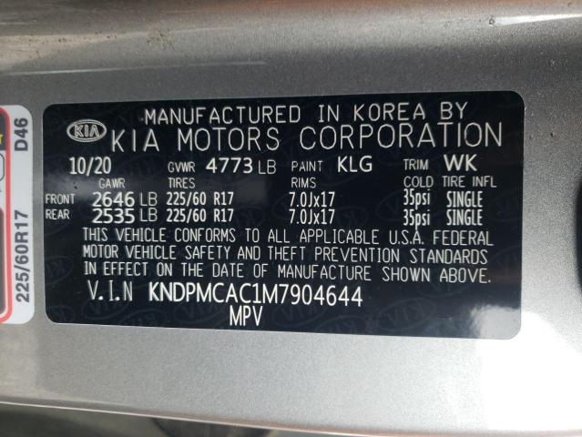 Photo 10 from auction – 2021 KIA SPORTAGE L with VIN KNDPMCAC1M7904644