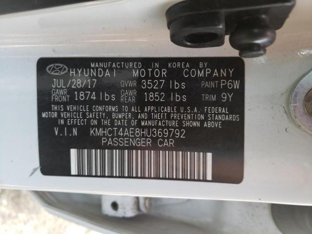 Photo 10 from auction – 2017 HYUNDAI ACCENT SE with VIN KMHCT4AE8HU369792
