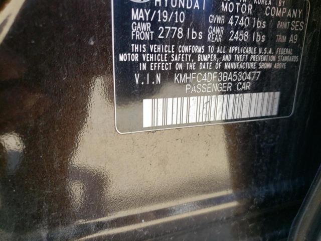 Photo 10 from auction – 2011 HYUNDAI AZERA GLS with VIN KMHFC4DF3BA530477