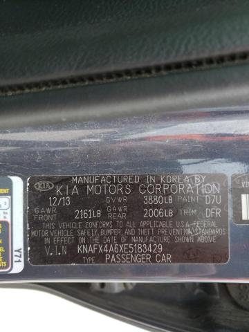 Photo 10 from auction – 2014 KIA FORTE LX with VIN KNAFX4A6XE5183429