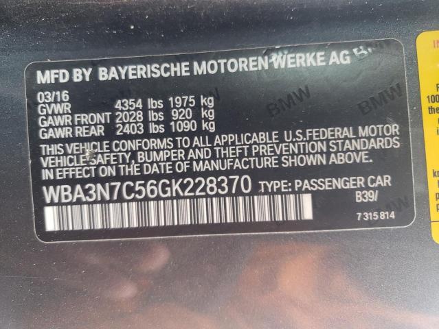 Photo 10 from auction – 2016 BMW 428 I with VIN WBA3N7C56GK228370