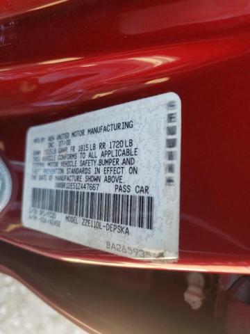 Photo 10 from auction – 2001 TOYOTA COROLLA CE with VIN 1NXBR12E51Z447667