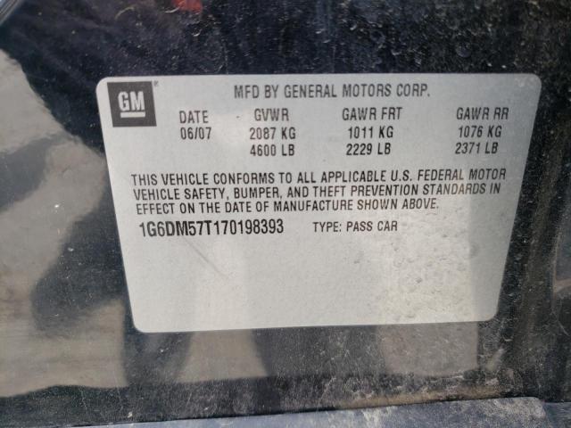 Photo 10 from auction – 2007 CADILLAC CTS with VIN 1G6DM57T170198393
