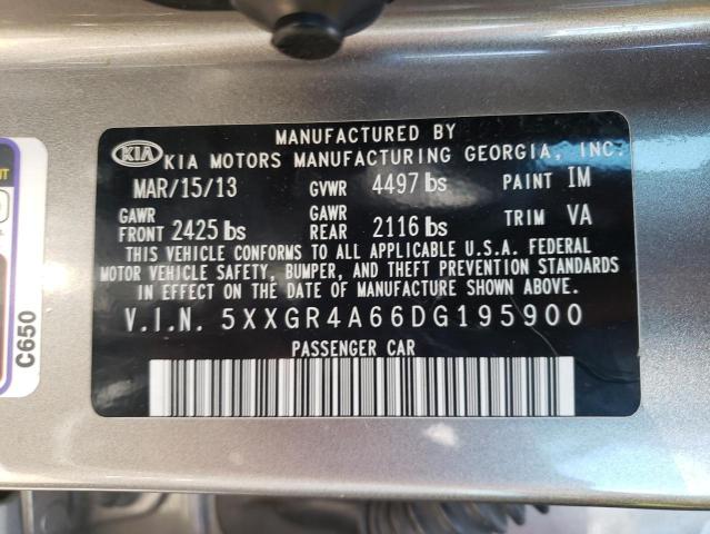 Photo 10 from auction – 2013 KIA OPTIMA SX with VIN 5XXGR4A66DG195900