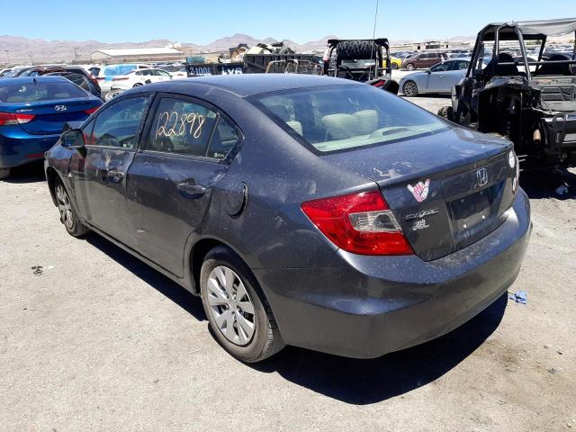 Photo 3 from auction – 2012 HONDA CIVIC LX with VIN 19XFB2F56CE346956