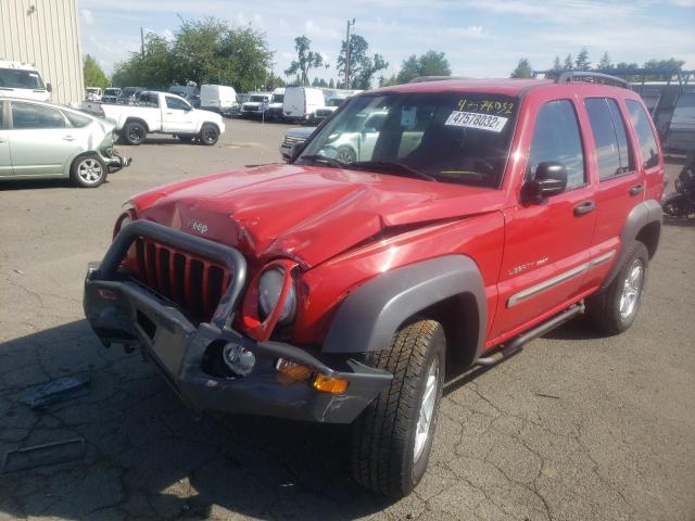 Photo 2 from auction – 2002 JEEP LIBERTY SP with VIN 1J4GL48K02W169576