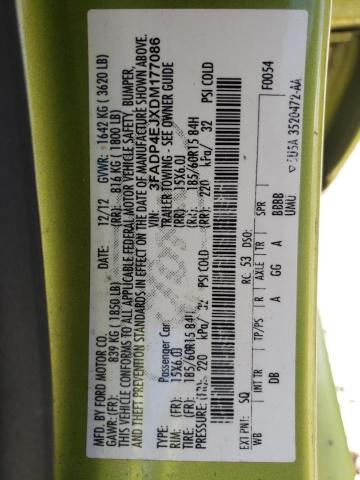 Photo 10 from auction – 2013 FORD FIESTA SE with VIN 3FADP4EJXDM177086