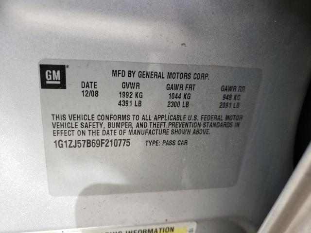 Photo 10 from auction – 2009 CHEVROLET MALIBU 2LT with VIN 1G1ZJ57B69F210775