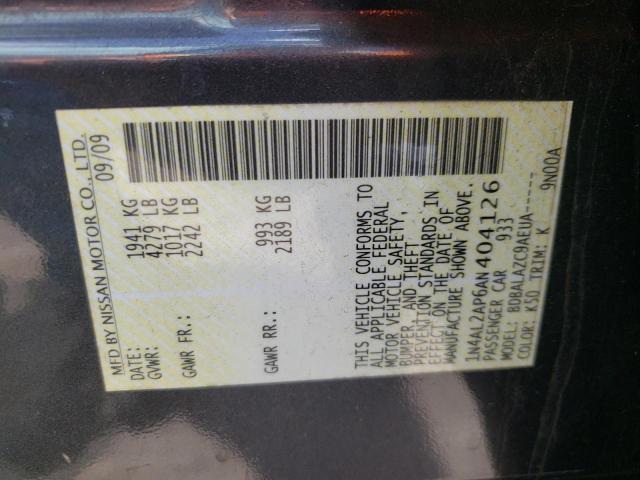 Photo 10 from auction – 2010 NISSAN ALTIMA BAS with VIN 1N4AL2AP6AN404126