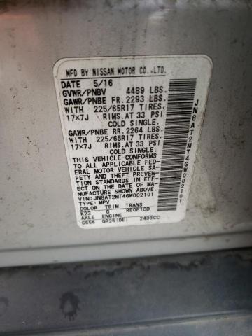 Photo 10 from auction – 2016 NISSAN ROGUE S with VIN JN8AT2MT4GW002101