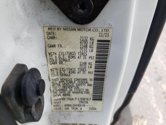 Photo 10 from auction – 2016 NISSAN FRONTIER S with VIN 1N6BD0CT0GN719892