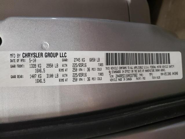 Photo 10 from auction – 2010 CHRYSLER TOWN & COU with VIN 2A4RR5D16AR337982