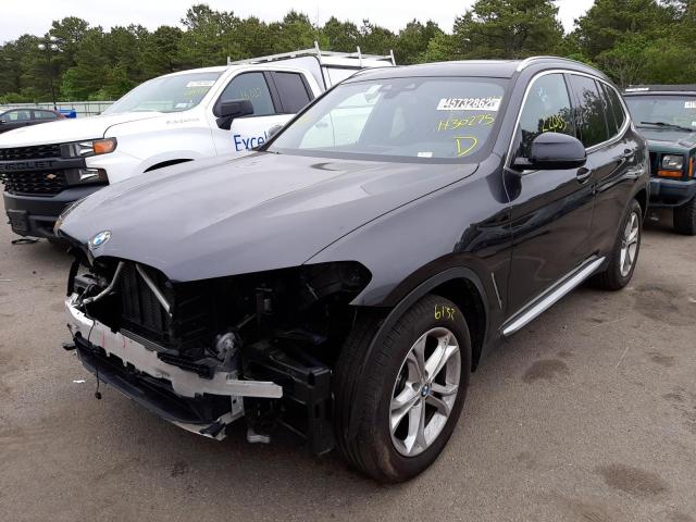 Photo 2 from auction – 2021 BMW X3 XDRIVE3 with VIN 5UXTY5C03M9H30275