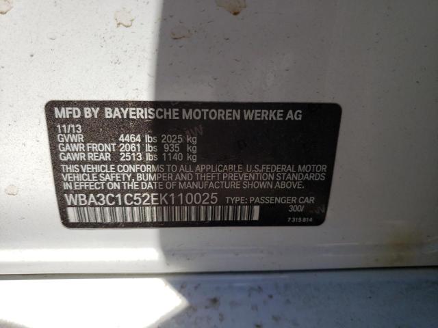 Photo 10 from auction – 2014 BMW 328 I SULE with VIN WBA3C1C52EK110025