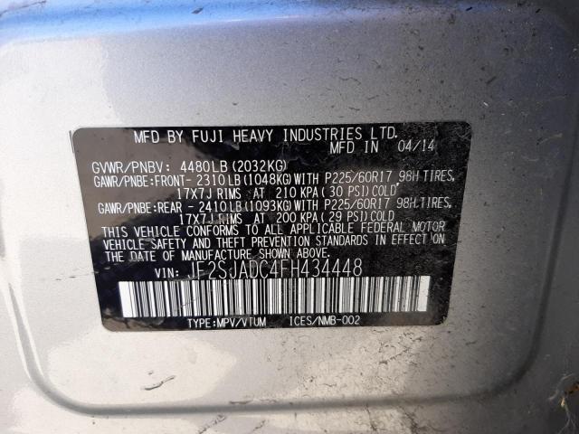 Photo 10 from auction – 2015 SUBARU FORESTER 2 with VIN JF2SJADC4FH434448