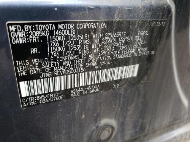 Photo 10 from auction – 2013 TOYOTA RAV4 LE with VIN JTMBFREV8D5003186
