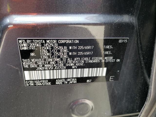 Photo 10 from auction – 2015 TOYOTA RAV4 LE with VIN JTMZFREV5FJ037028