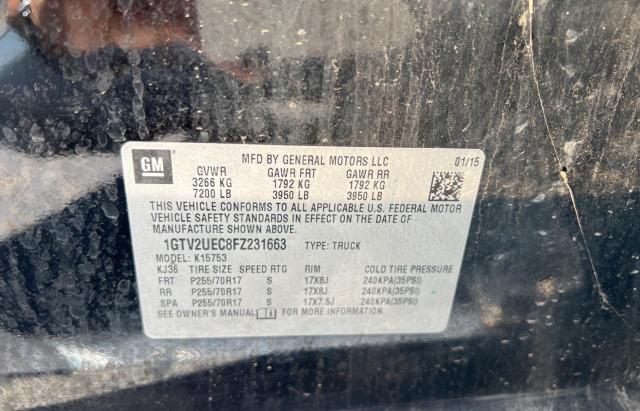 Photo 10 from auction – 2015 GMC SIERRA K15 with VIN 1GTV2UEC8FZ231663
