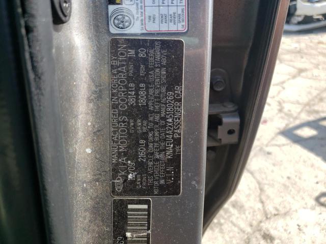 Photo 10 from auction – 2010 KIA FORTE EX with VIN KNAFU4A2XA5180269