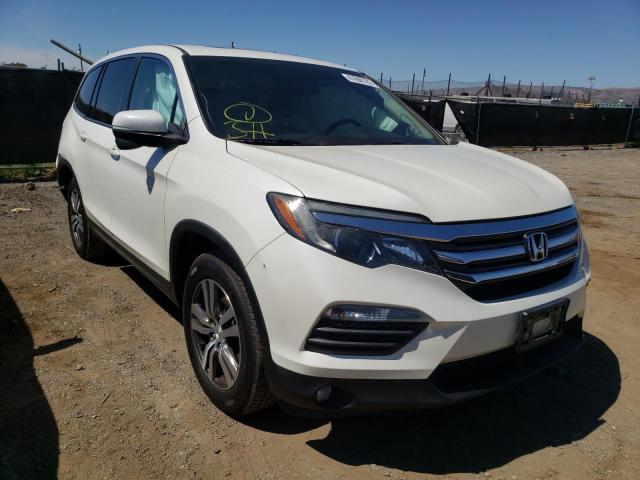 HONDA PILOT EXLN 2016 with VIN 5FNYF6H7XGB053449 - Photo from auction