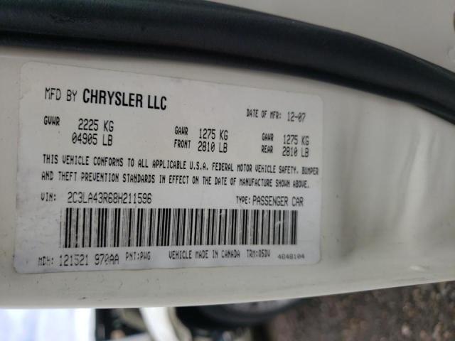 Photo 10 from auction – 2008 CHRYSLER 300 LX with VIN 2C3LA43R68H211596