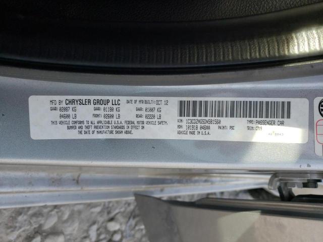 Photo 10 from auction – 2013 DODGE AVENGER SE with VIN 1C3CDZAG5DN581560
