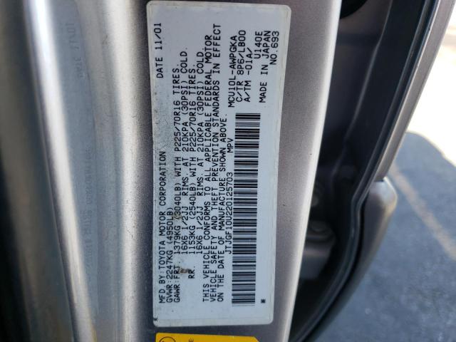 Photo 10 from auction – 2002 LEXUS RX 300 with VIN JTJGF10U220125703