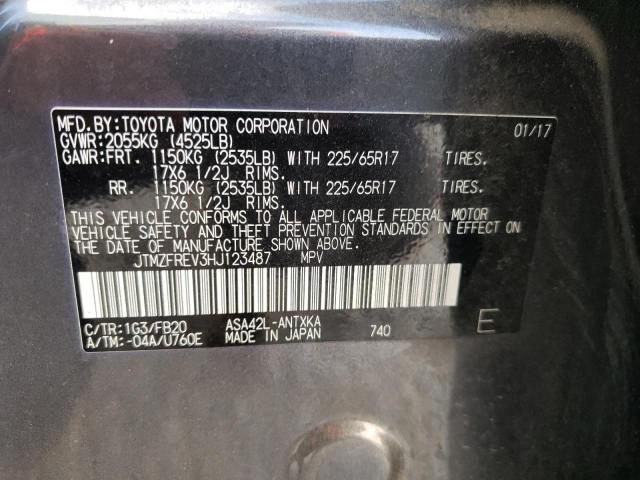 Photo 10 from auction – 2017 TOYOTA RAV4 LE with VIN JTMZFREV3HJ123487