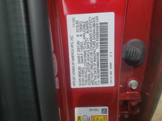 Photo 10 from auction – 2021 ACURA TLX TECHNO with VIN 19UUB5F44MA005366