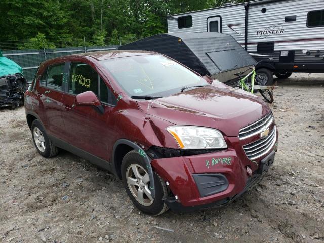 CHEVROLET TRAX LS 2016 with VIN 3GNCJNSB3GL258720 - Photo from auction