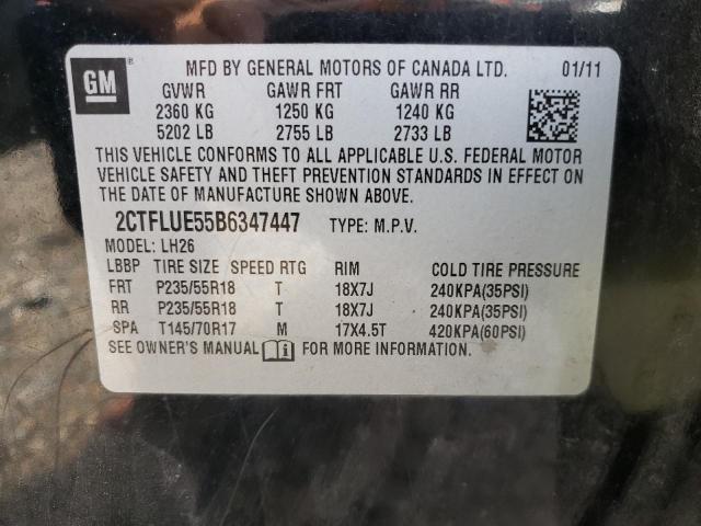 Photo 10 from auction – 2011 GMC TERRAIN SL with VIN 2CTFLUE55B6347447