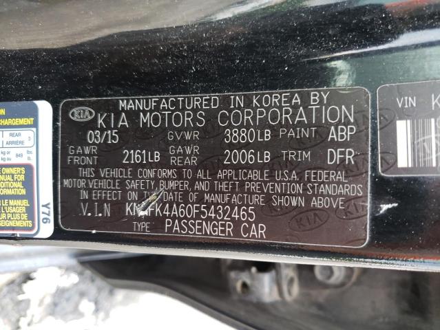 Photo 10 from auction – 2015 KIA FORTE LX with VIN KNAFK4A60F5432465