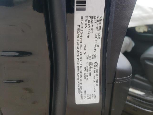 Photo 10 from auction – 2022 DODGE DURANGO GT with VIN 1C4RDJDG5NC107575