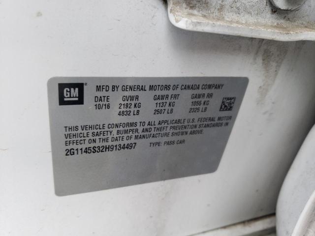 Photo 10 from auction – 2017 CHEVROLET IMPALA PRE with VIN 2G1145S32H9134497