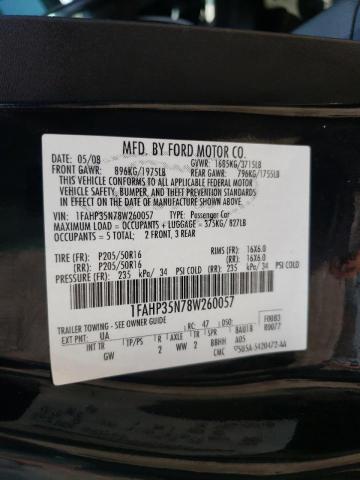 Photo 10 from auction – 2008 FORD FOCUS with VIN 1FAHP35N78W260057