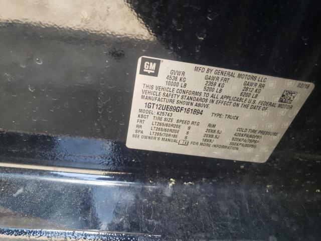 Photo 10 from auction – 2016 GMC SIERRA K25 with VIN 1GT12UE89GF161894