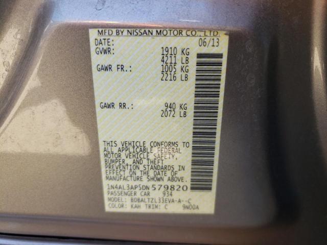 Photo 10 from auction – 2013 NISSAN ALTIMA 2.5 with VIN 1N4AL3AP5DN579820